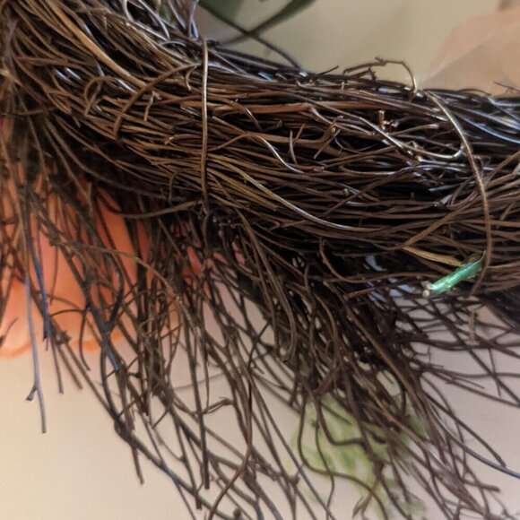 NWT $50 Rustic Floral Wreath Farmhouse Pastel Summer Home Wall Decor Ashland NEW - Picture 7 of 8